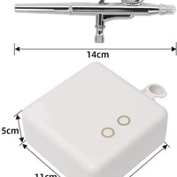 Kit de aerógrafo DKIEI recargable de una sola acción modelo de aerógrafo kit mini compresor de aire de pulverización, juego de bolígrafo para maquillaje, galletas, tartas, arte pintura de uñas, tatuaje, pintura facial, modelo para colorear - Arteztik