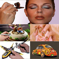 Kit de máquina de maquillaje con pistola de aerosol compresor de aire de 0.016 in agujas para cosméticos de belleza cuidado de la piel tatuajes manicura pintura corporal - Arteztik
