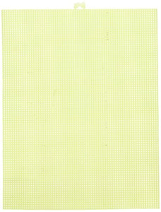 lona de plástico 7 Count 10"x13" -neon Amarillo – 12 unidades - Arteztik