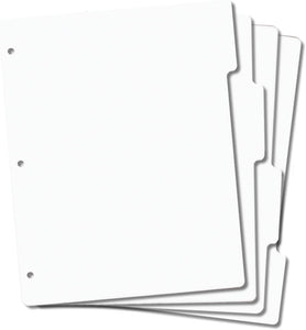 Sello de hule de almacenamiento con pestañas paneles 4/Pkg 8.5"x11" - - Arteztik