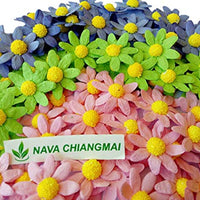 Nava Chiangmai papel de morera flores para Scrapbooking adornos, decoración de la boda, manualidades para hacer tarjetas Scrapbooking regalos decoraciones - Arteztik