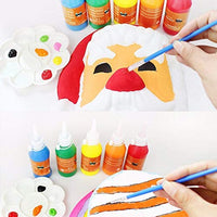 50 pinceles planos para niños, estudiantes, principiantes, adolescentes y niños, juego de pinceles para pintura de clase de arte, pinturas, fiestas, acuarelas al óleo acrílico, 50 unidades - Arteztik