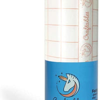 Craftables - Rollo de cinta de papel de transferencia de vinilo transparente con rejilla de alineación y papel de fácil liberación | Cinta de aplicación de 12.0 in x 4.9 ft para cameo, grillo, vinilo calcomanías, letreros, ventanas, pegatinas - Arteztik