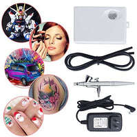 Kit de maquillaje de aerógrafo de luz fijo para cosméticos y sistema compresor para cara, uñas, tatuajes temporales, decoración de pasteles - Arteztik
