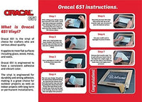 Oracal 651 - Paquete popular: vinilo adhesivo para manualidades para Cricut, Cameo, cortadores, impresoras y calcomanías - Arteztik
