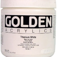 Acrílico – Golden Heavy Body Acrylics Titanium White jarra de 16.0 fl oz - Arteztik