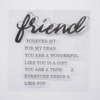 Juego de 9 sellos de goma transparentes con texto en inglés "Welcome to Joyful Home" para decoración de tarjetas y álbumes de recortes - Arteztik
