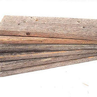 Barnwood Decor of OKC | Barnwood Craft Wood para proyectos de bricolaje [100% auténtica madera regenerada] Tablones de madera rústica para manualidades, proyectos y decoración (6 tablones – 12 pulgadas) - Arteztik
