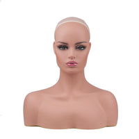 Maniquí L7 hembra de PVC con cabeza de maniquí con hombros para peluca - Arteztik
