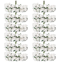 Sorive 144 tarjetas de boda de papel artificial, diseño de rosas (blanco) - Arteztik
