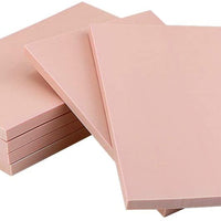 Oopsu - Lote de 6 bloques de goma para sellos de goma, color rosa pálido, para sellos, manualidades y proyectos de manualidades - Arteztik
