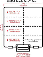 ArtBin Super Satchel, Caja de almacenamiento de doble profundidad con divisores removibles, Plástico, 1 caja - Arteztik
