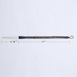 mb023 – 1 hmay enorme de caligrafía china tradicional Brush/Sumi Pintura Dibujo Brush Plus bambú Wrap - Arteztik