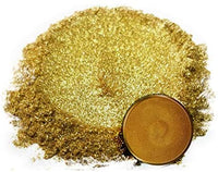 Pigmento en polvo de Mica Eye Candy "Taba Gold" (1.76 oz) multiusos para manualidades y manualidades, bombas de baño naturales, pintura, jabón, esmalte de uñas, bálsamo labial (oro rosa, 1.76 oz) - Arteztik
