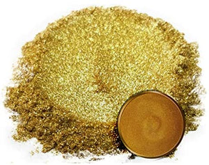 Pigmento en polvo de Mica Eye Candy "Taba Gold" (1.76 oz) multiusos para manualidades y manualidades, bombas de baño naturales, pintura, jabón, esmalte de uñas, bálsamo labial (oro rosa, 1.76 oz) - Arteztik