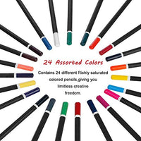 Lápiz para colorear de doble punta 24 colores Lápices de colores  profesionales Juego de 12 piezas para dibujar, dibujar, sombrear y colorear  para adultos y artistas profesionales Ofspeizc ZJWJ163