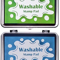 Best Stamp Craft - Almohadillas de tinta lavables para sellos de dedos, 10 colores, ideales para papel, álbumes de recortes, regalos bonitos para niños y niños (10 unidades) - Arteztik