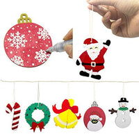 50 adornos de madera sin terminar para decoración navideña y manualidades, 10 estilos de madera sin terminar para decoración de Navidad y manualidades - Arteztik
