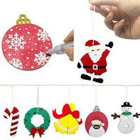50 adornos de madera sin terminar para decoración navideña y manualidades, 10 estilos de madera sin terminar para decoración de Navidad y manualidades - Arteztik