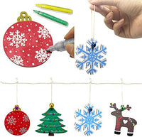 50 adornos de madera sin terminar para decoración navideña y manualidades, 10 estilos de madera sin terminar para decoración de Navidad y manualidades - Arteztik
