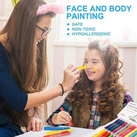 MayMoi Washable Tempera Paint Sticks | Non-Toxic, Quick Drying & No Mess Paint Sticks for Kids (12 Bright Colors, 6g) - Arteztik
