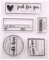 MaGuo - Sellos transparentes con texto en inglés "Love Just for You" para decoración de álbumes de recortes - Arteztik
