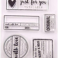 MaGuo - Sellos transparentes con texto en inglés "Love Just for You" para decoración de álbumes de recortes - Arteztik