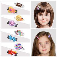 Dijes mixtos de limo con alfileres para el pelo, Kawaii Candy Sweets Lollipop, varios adornos de resina con parte trasera plana, suministros para manualidades, álbumes de recortes, decoración de clip de pelo - Arteztik