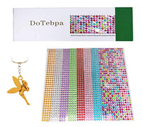 DoTebpa 4032 piezas de 0.236 in de colores brillantes de diamantes de imitación de hoja de diamante autoadhesivo para adornos de álbumes de recortes y manualidades de bricolaje, boda, decoración - Arteztik
