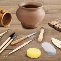 57 herramientas de cerámica, juego de herramientas para esculpir arcilla, kit de herramientas de modelado y cerámica, herramientas de esculpir para arcilla polimérica y miniatura, cerámica y esculpir juego de herramientas para principiantes y profesionale - Arteztik