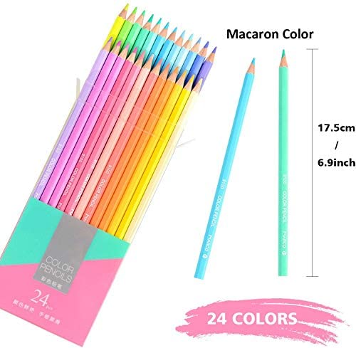 24 lápices de colores para dibujar y dibujar lápices de colores profes