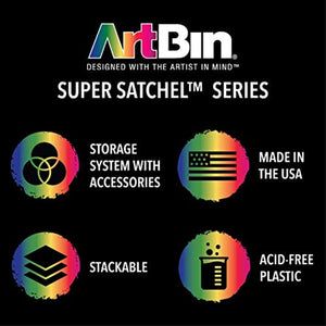 ArtBin Super Satchel, Caja de almacenamiento de doble profundidad con divisores removibles, Plástico, 1 caja - Arteztik