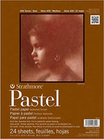 Strathmore 400 Series Pastel Pad, colores surtidos, 18.0 x 24.0 in pegamento, 24 hojas - Arteztik
