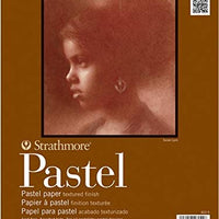 Strathmore 400 Series Pastel Pad, colores surtidos, 18.0 x 24.0 in pegamento, 24 hojas - Arteztik