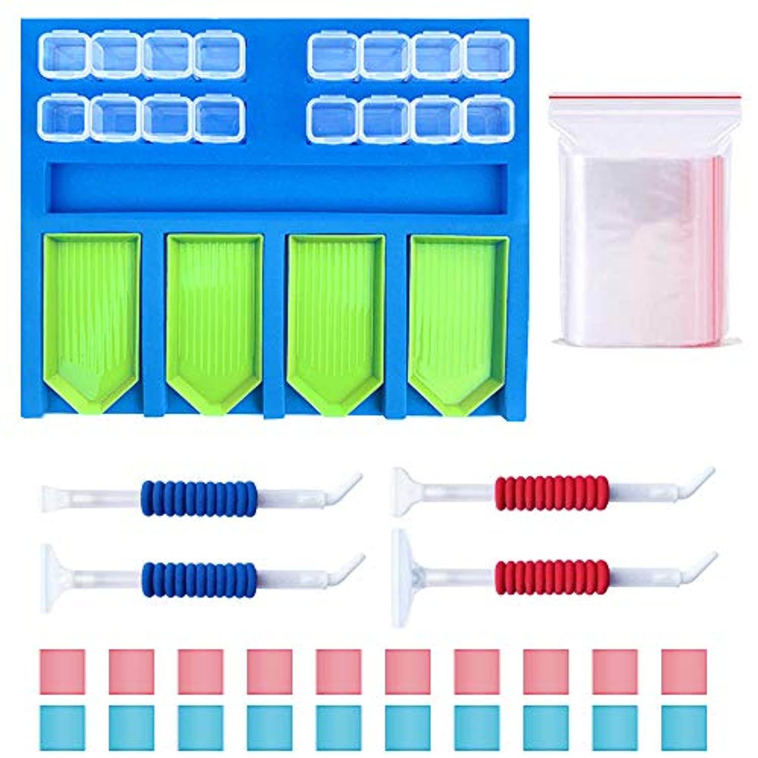 Comprar Kit de herramientas de pintura de diamantes 5D, accesorios para  manualidades, caja de almacenamiento, bandeja para bolígrafos