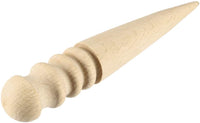 uxcell - Molinillo redondo de madera pulida, herramienta para pulir bordes de cuero, artesanía de cuero con bordes de madera lisa, procesamiento de cuero - Arteztik
