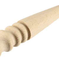 uxcell - Molinillo redondo de madera pulida, herramienta para pulir bordes de cuero, artesanía de cuero con bordes de madera lisa, procesamiento de cuero - Arteztik