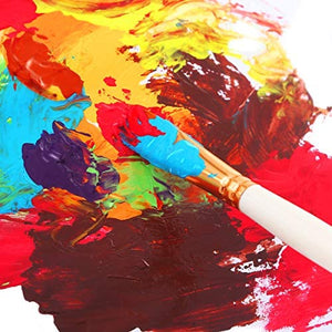 Juego de pintura acrílica para pintar, 24 colores acrílicos vibrantes de 0.7 fl oz para lienzo, madera, tela, cuero, cartón, papel y manualidades - Arteztik