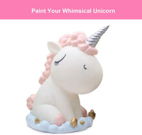 Kids Arts and Crafts (tamaño grande), fácil de pintar tus propios unicornios con purpurina, idea de regalo de unicornio para todas las edades, no se rompe fácilmente, 12 colores no tóxicos - Arteztik
