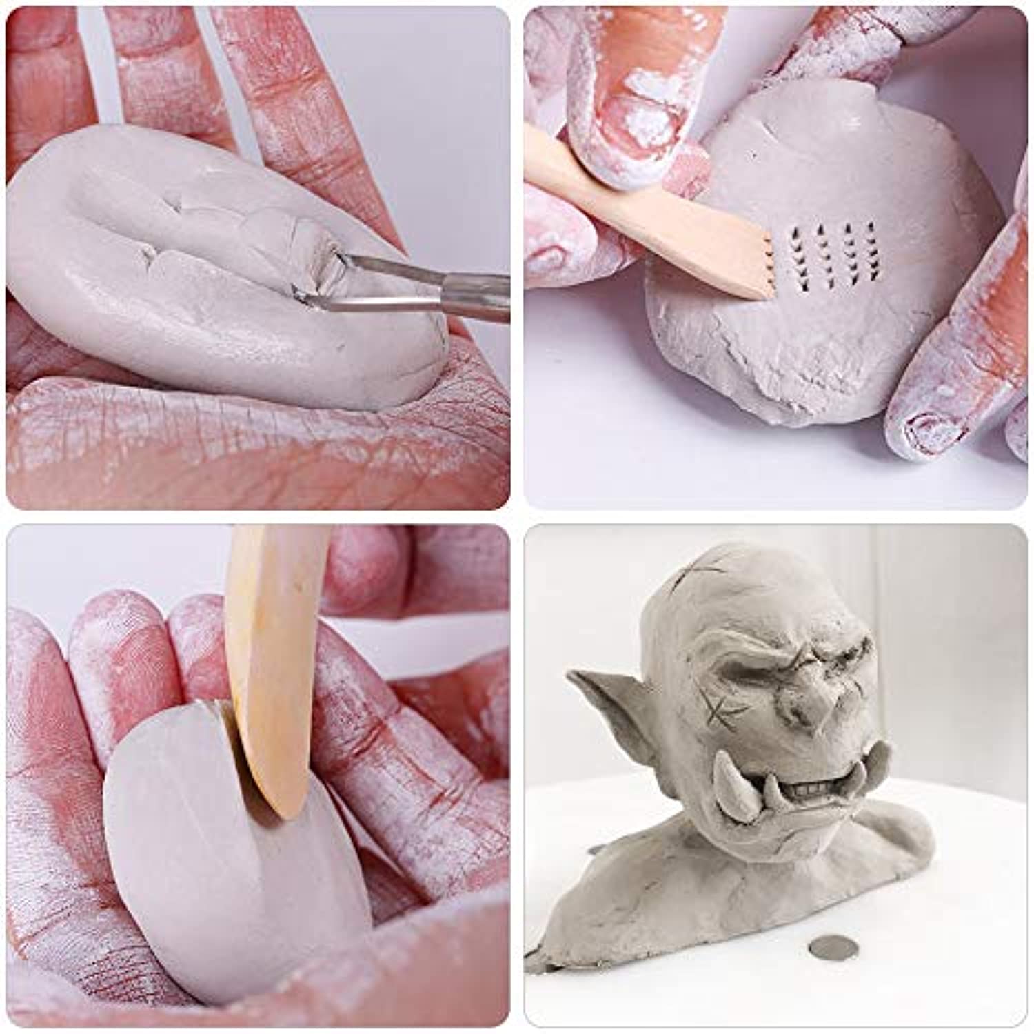 Herramientas para esculpir arcilla de cerámica AIFUDA, 22 herramientas
