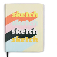 Cuaderno de bocetos de piel vegana de Denik, de 7 x 9 pulgadas, con 88 páginas en blanco - Arteztik