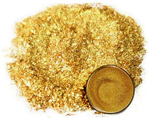 Pigmento en polvo de Mica Eye Candy "Taba Gold" (1.76 oz) multiusos para manualidades y manualidades, bombas de baño naturales, pintura, jabón, esmalte de uñas, bálsamo labial (oro rosa, 1.76 oz) - Arteztik