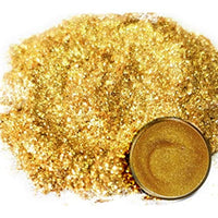 Pigmento en polvo de Mica Eye Candy "Taba Gold" (1.76 oz) multiusos para manualidades y manualidades, bombas de baño naturales, pintura, jabón, esmalte de uñas, bálsamo labial (oro rosa, 1.76 oz) - Arteztik