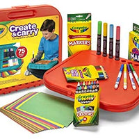 Crayola Create 'n Carry, kit portable de herramientas de arte, más de 75 piezas, gran regalo. - Arteztik