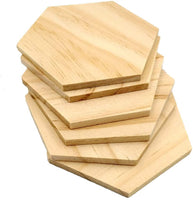 SUPVOX - Lote de 25 láminas de madera para decoración de bricolaje (3.5 in) - Arteztik

