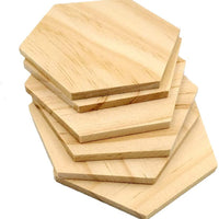 SUPVOX - Lote de 25 láminas de madera para decoración de bricolaje (3.5 in) - Arteztik