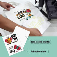 MEcolour - Papel de transferencia de tinta para impresora de inyección de tinta, color blanco y claro, paquete de 10 hojas, 8.3 x 11.0 in, compatible con impresora de tinta de sublimación de inyección de tinta para telas ligeras, camisetas personalizadas - Arteztik
