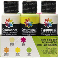 Delta Ceramcoat - Kit de pintura brillante en la oscuridad - Arteztik