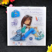 Kwan Crafts - 4 hojas de diferentes estilos, sellos transparentes para hacer tarjetas, decoración y manualidades - Arteztik
