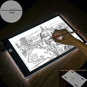 Dibujo LED Tracing Pad, A4 LED caja de luz Tracer Board con brillo ajustable USB Power para artistas, dibujo, dibujo, animación, pintura de diamantes, copia - Arteztik